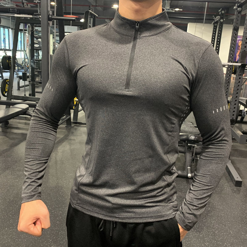 Half-Zip Fitness Long Sleeve for Men