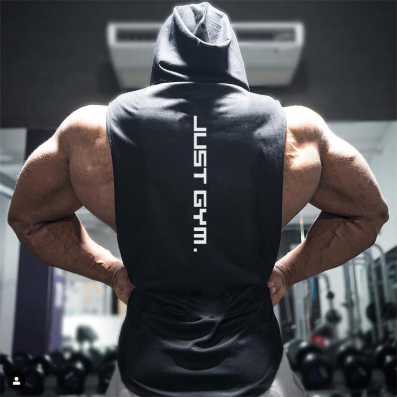 Men's Hooded Fitness Vest - Loose Fit