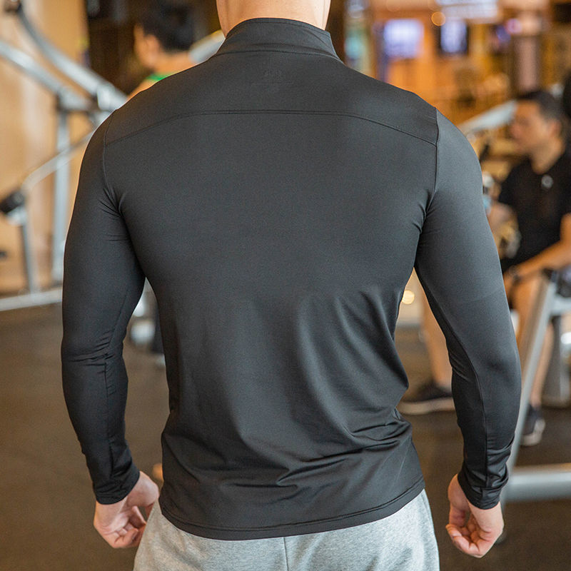 Half-Zip Fitness Long Sleeve for Men