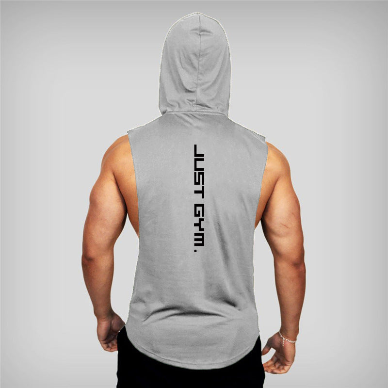 Men's Hooded Fitness Vest - Loose Fit