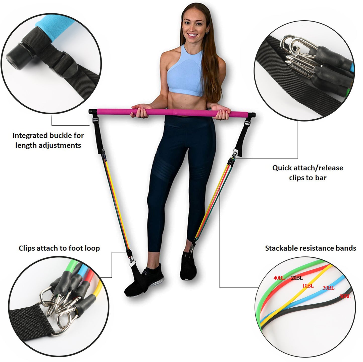 Portable Resistance Bands for Home Workout