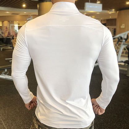 Half-Zip Fitness Long Sleeve for Men