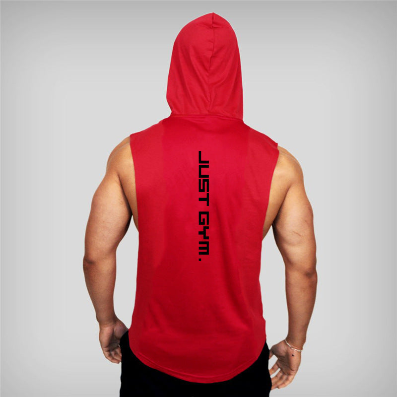 Men's Hooded Fitness Vest - Loose Fit