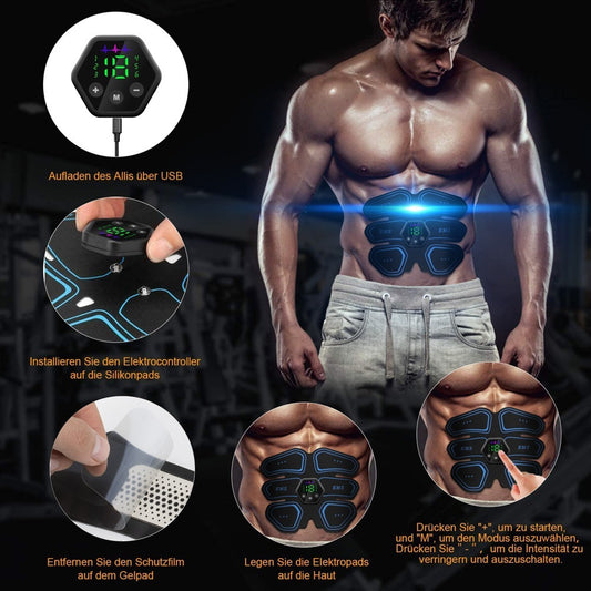 Digital Display EMS Abdominal Muscle Patch - Muscle Massage