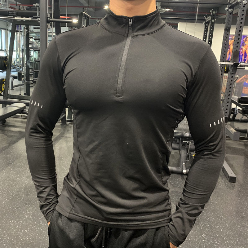 Half-Zip Fitness Long Sleeve for Men